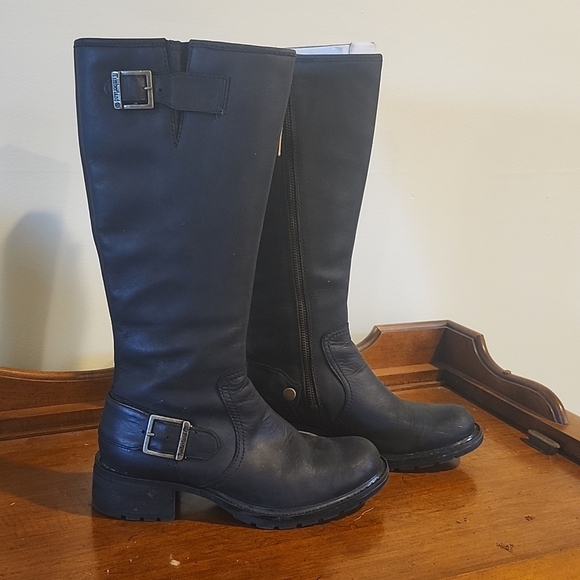 Timberland Lexxis Tall Black Leather Riding Boot - Picture 2 of 8